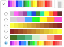 Rainbow Color Bar Option